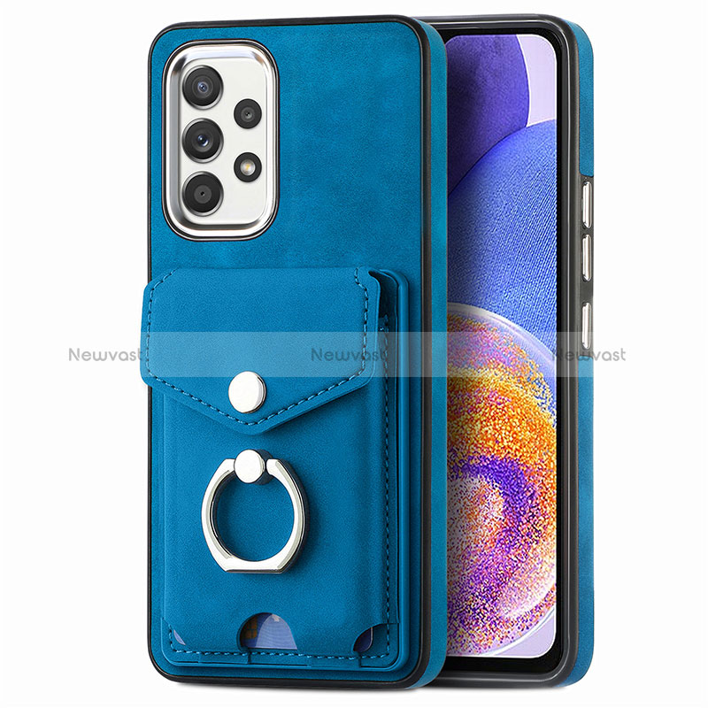 Soft Silicone Gel Leather Snap On Case Cover SD4 for Samsung Galaxy A23 4G