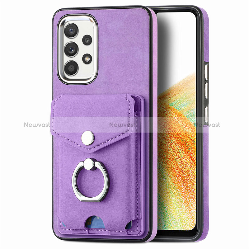 Soft Silicone Gel Leather Snap On Case Cover SD4 for Samsung Galaxy A33 5G