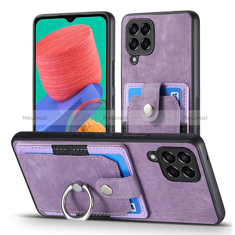 Soft Silicone Gel Leather Snap On Case Cover SD4 for Samsung Galaxy M33 5G