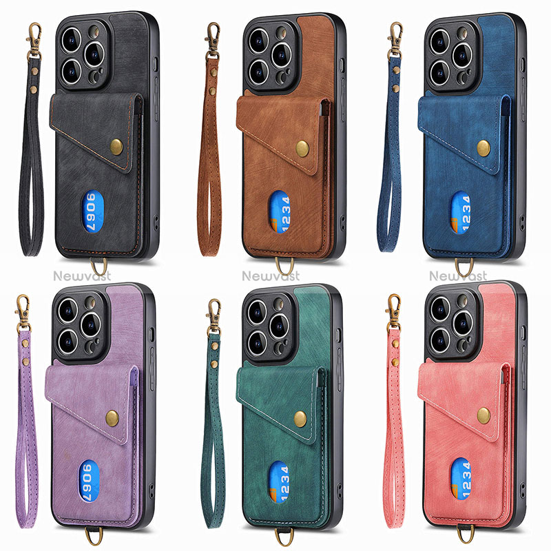 Soft Silicone Gel Leather Snap On Case Cover SD5 for Apple iPhone 13 Pro