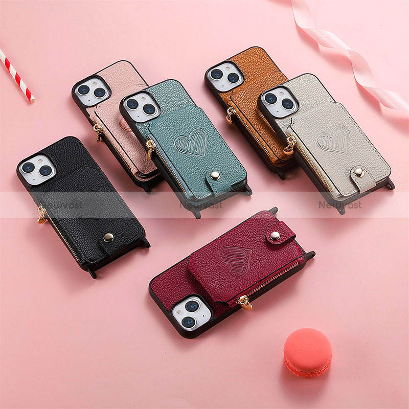 Soft Silicone Gel Leather Snap On Case Cover SD5 for Apple iPhone 14