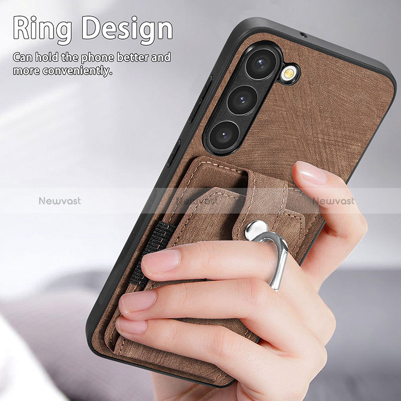 Soft Silicone Gel Leather Snap On Case Cover SD5 for Samsung Galaxy S23 Plus 5G