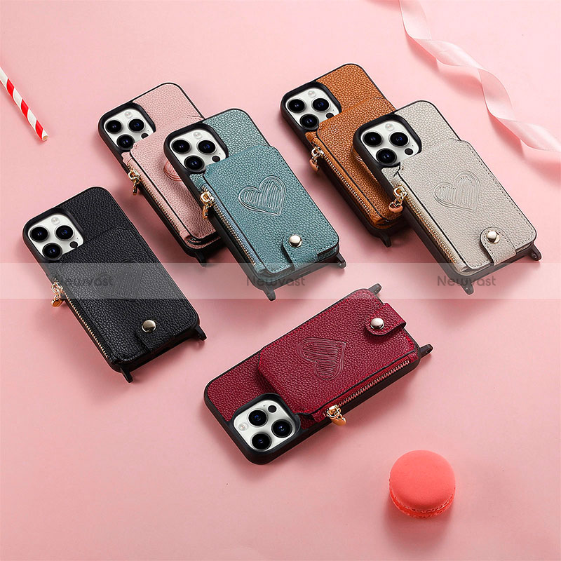 Soft Silicone Gel Leather Snap On Case Cover SD6 for Apple iPhone 14 Pro