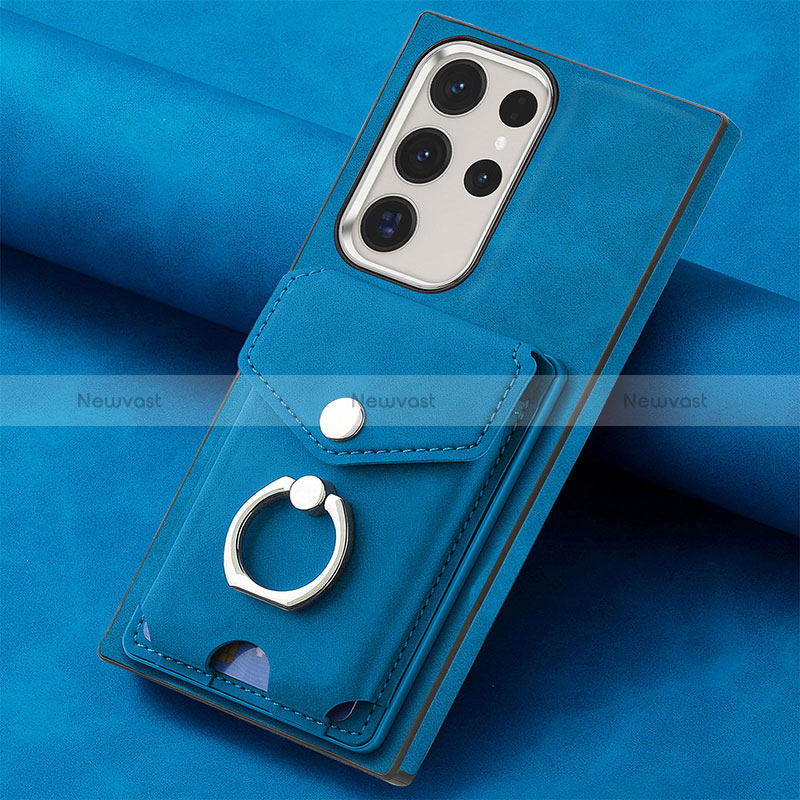 Soft Silicone Gel Leather Snap On Case Cover SD7 for Samsung Galaxy S22 Ultra 5G