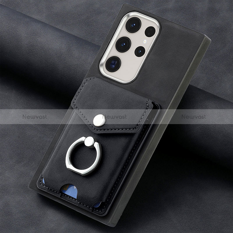 Soft Silicone Gel Leather Snap On Case Cover SD7 for Samsung Galaxy S23 Ultra 5G