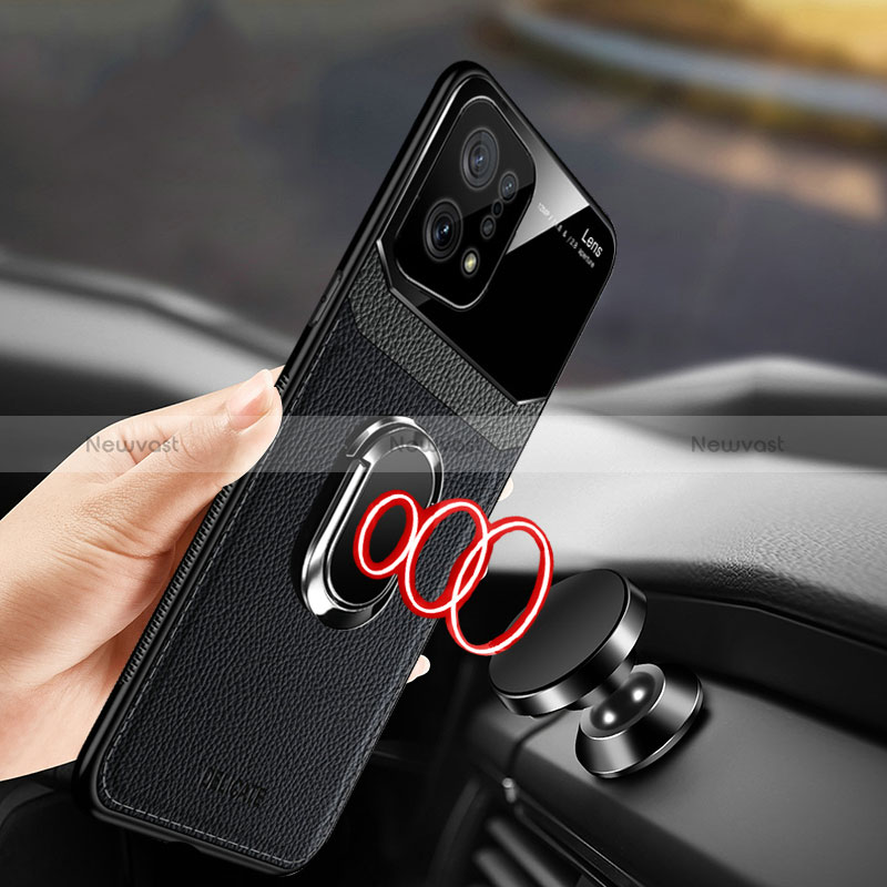 Soft Silicone Gel Leather Snap On Case Cover with Magnetic FL1 for Oppo Find X5 5G