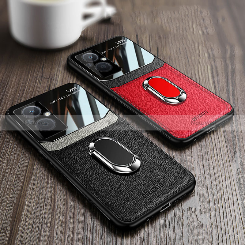 Soft Silicone Gel Leather Snap On Case Cover with Magnetic FL1 for Oppo Reno7 Lite 5G