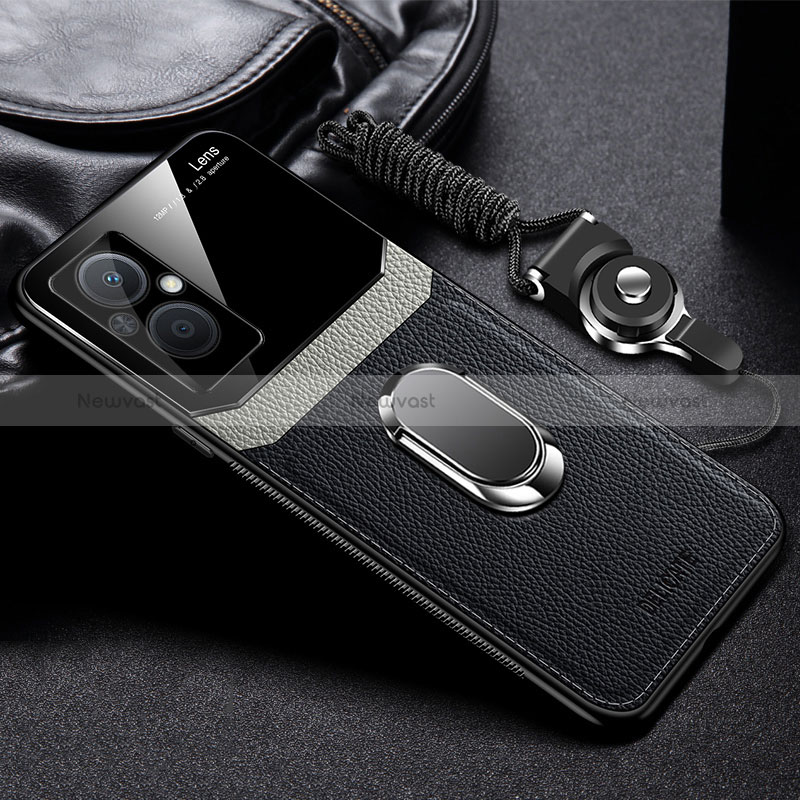 Soft Silicone Gel Leather Snap On Case Cover with Magnetic FL1 for Oppo Reno7 Z 5G