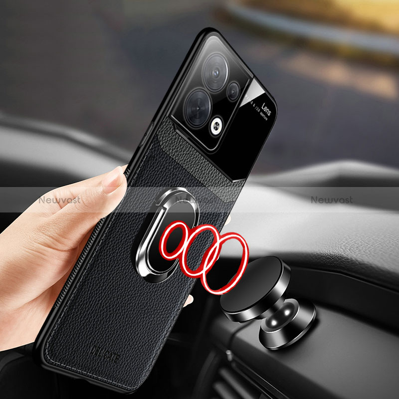 Soft Silicone Gel Leather Snap On Case Cover with Magnetic FL1 for Oppo Reno8 Pro+ Plus 5G