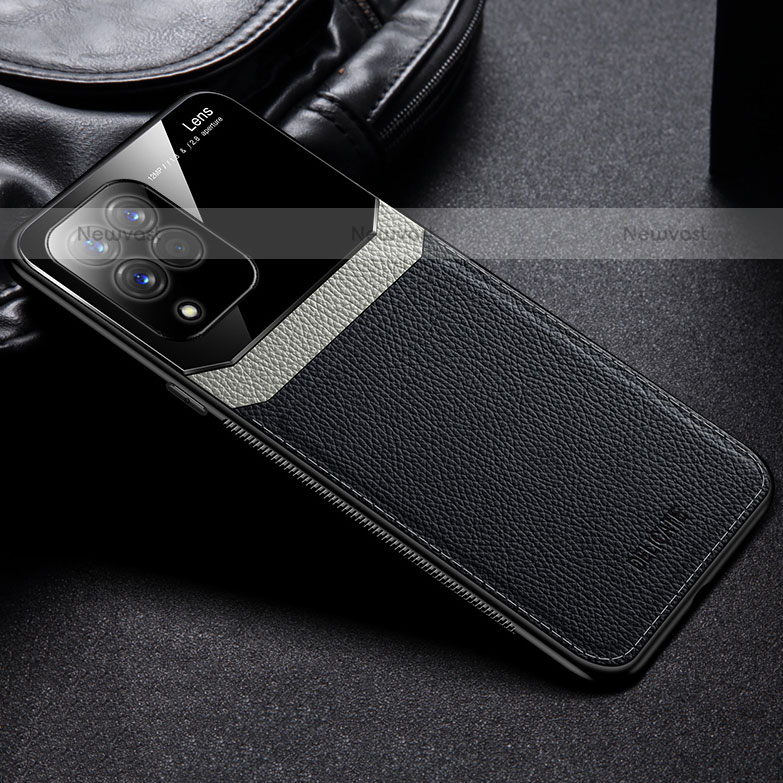 Soft Silicone Gel Leather Snap On Case Cover with Magnetic FL1 for Samsung Galaxy M33 5G