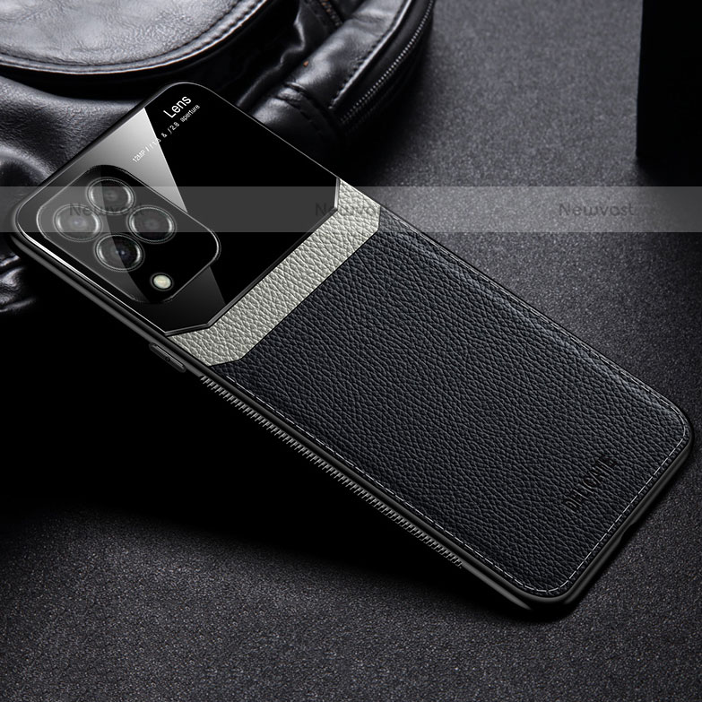 Soft Silicone Gel Leather Snap On Case Cover with Magnetic FL1 for Samsung Galaxy M53 5G