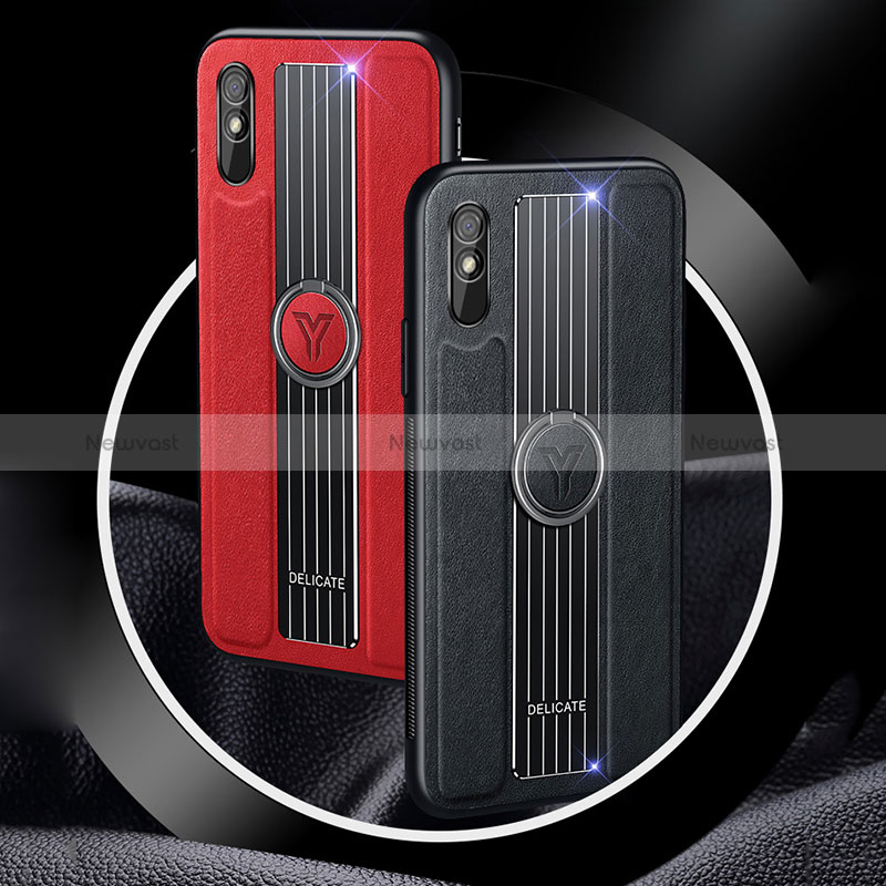 Soft Silicone Gel Leather Snap On Case Cover with Magnetic FL1 for Xiaomi Redmi 9AT