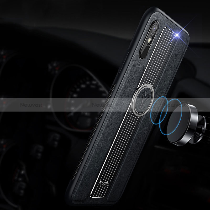 Soft Silicone Gel Leather Snap On Case Cover with Magnetic FL1 for Xiaomi Redmi 9AT