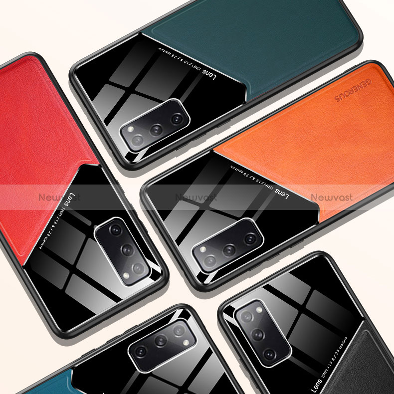 Soft Silicone Gel Leather Snap On Case Cover with Magnetic for Samsung Galaxy S20 FE 4G