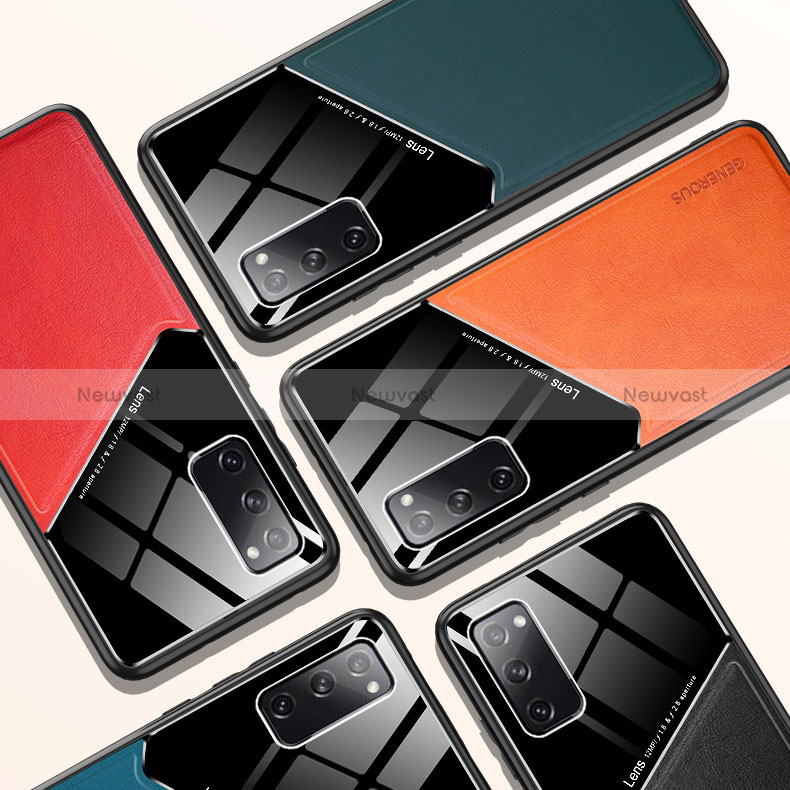 Soft Silicone Gel Leather Snap On Case Cover with Magnetic for Samsung Galaxy S20 FE 5G