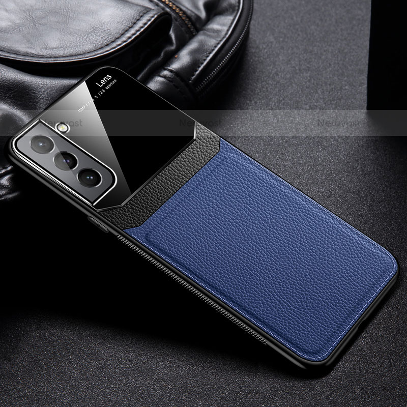 Soft Silicone Gel Leather Snap On Case Cover with Magnetic for Samsung Galaxy S21 Plus 5G