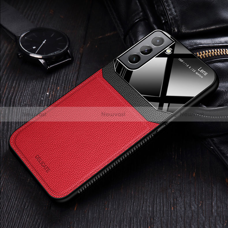 Soft Silicone Gel Leather Snap On Case Cover with Magnetic for Samsung Galaxy S24 Plus 5G
