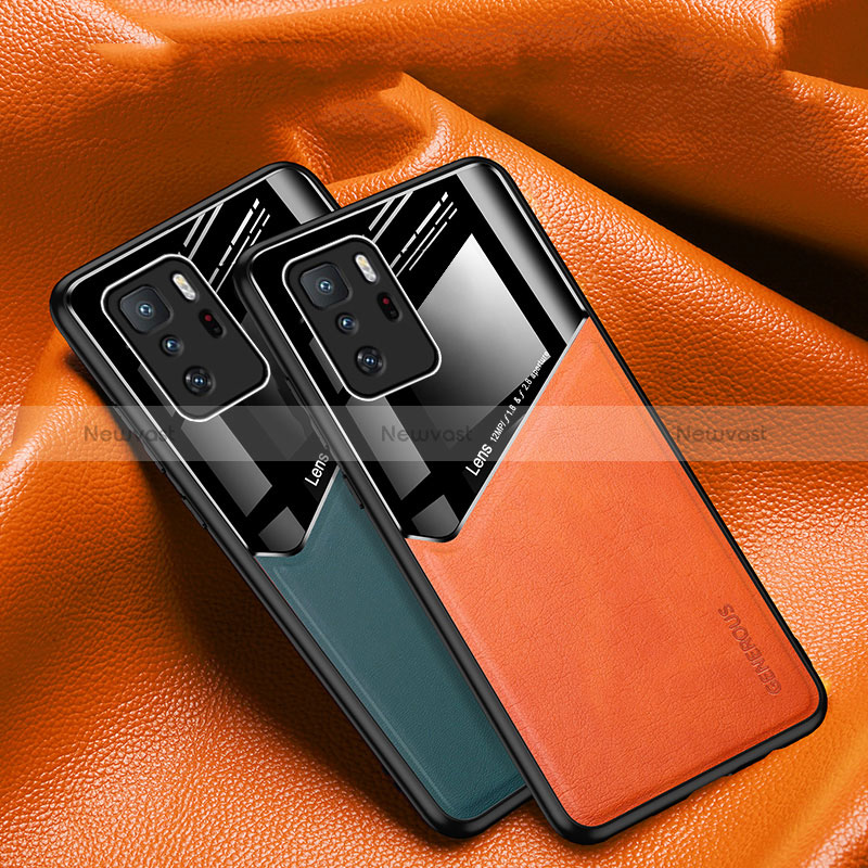 Soft Silicone Gel Leather Snap On Case Cover with Magnetic for Xiaomi Poco X3 GT 5G