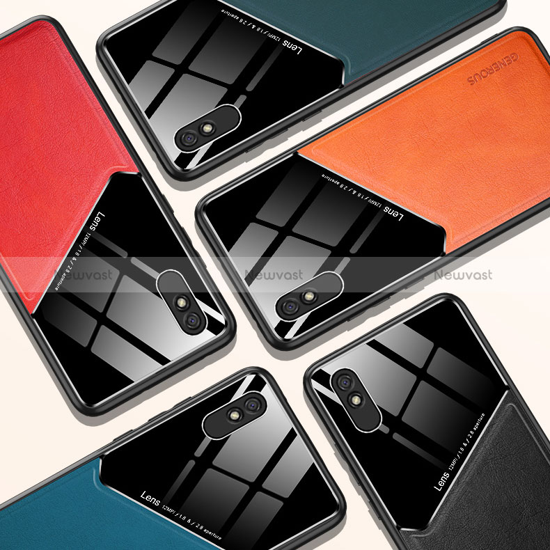 Soft Silicone Gel Leather Snap On Case Cover with Magnetic for Xiaomi Redmi 9AT