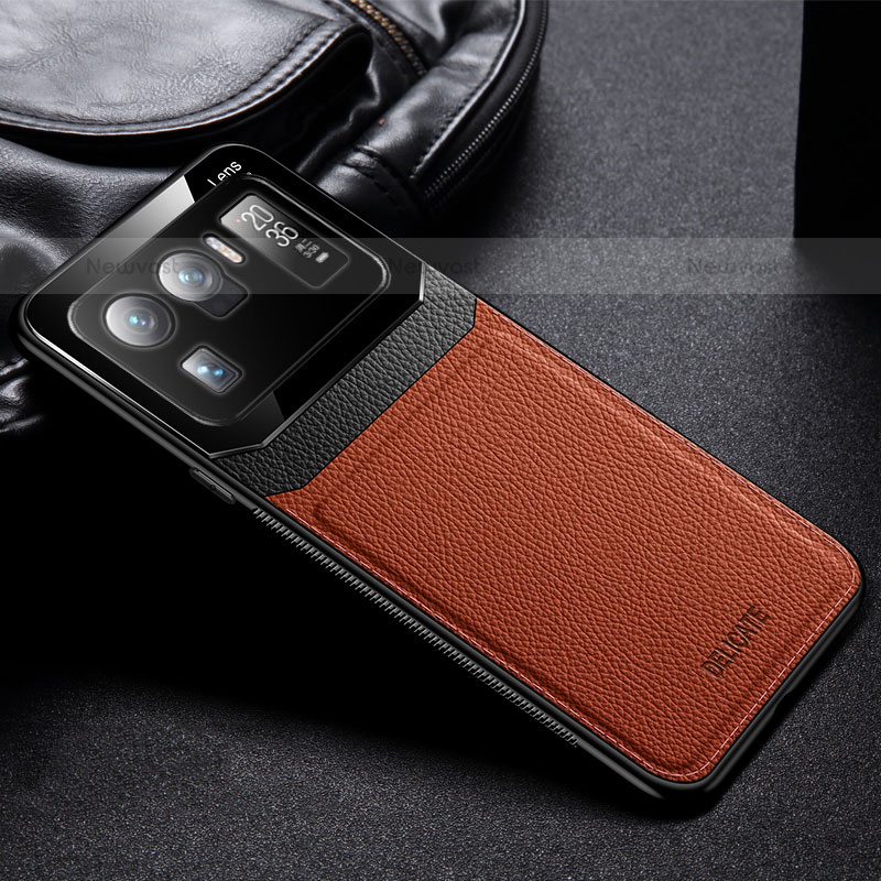 Soft Silicone Gel Leather Snap On Case Cover with Magnetic S01 for Xiaomi Mi 11 Ultra 5G