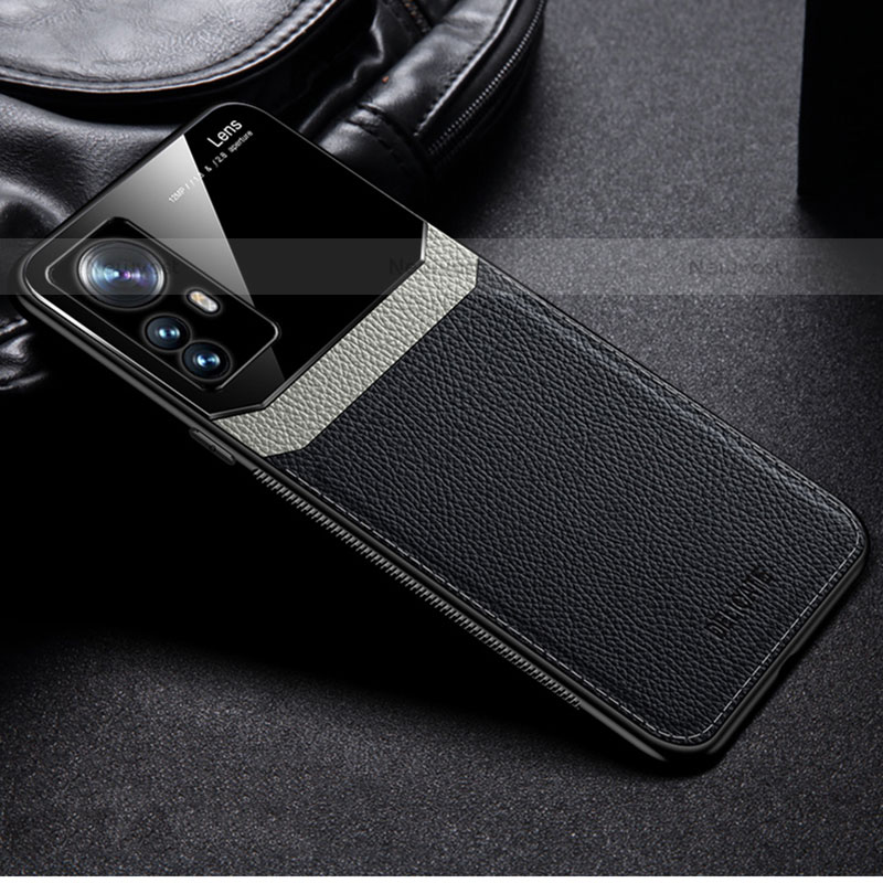 Soft Silicone Gel Leather Snap On Case Cover with Magnetic S01 for Xiaomi Mi 12 Pro 5G