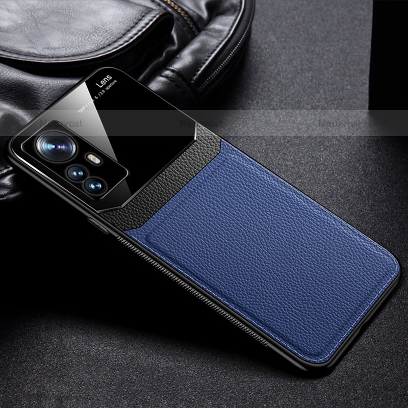 Soft Silicone Gel Leather Snap On Case Cover with Magnetic S01 for Xiaomi Mi 12 Pro 5G