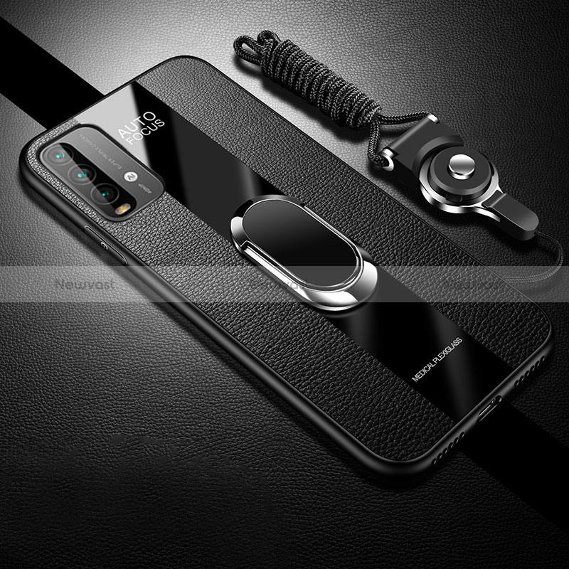Soft Silicone Gel Leather Snap On Case Cover with Magnetic S01 for Xiaomi Redmi 9T 4G