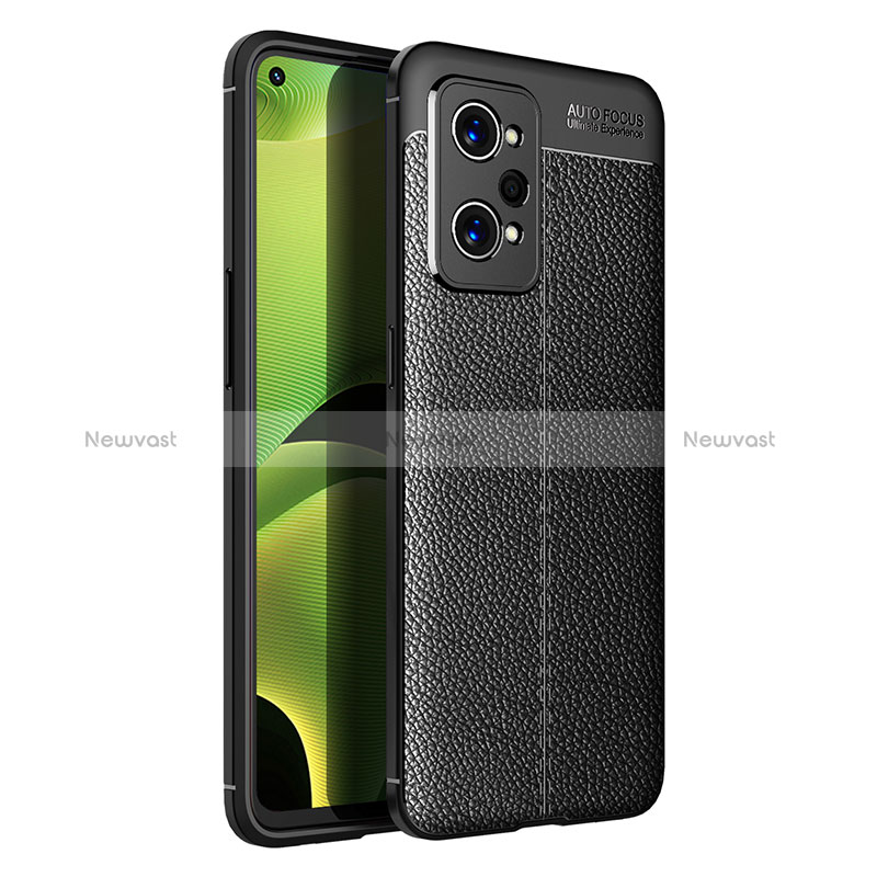 Soft Silicone Gel Leather Snap On Case Cover WL1 for Realme GT Neo 3T 5G Black