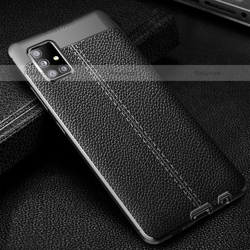 Soft Silicone Gel Leather Snap On Case Cover WL1 for Samsung Galaxy A51 4G