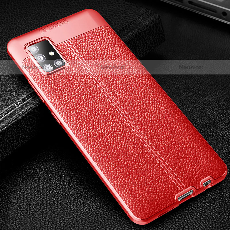 Soft Silicone Gel Leather Snap On Case Cover WL1 for Samsung Galaxy A51 4G