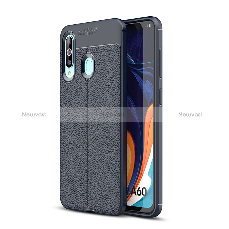 Soft Silicone Gel Leather Snap On Case Cover WL1 for Samsung Galaxy A60