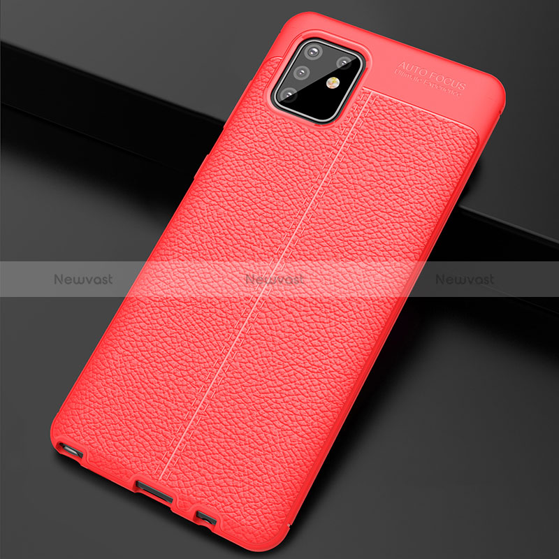 Soft Silicone Gel Leather Snap On Case Cover WL1 for Samsung Galaxy A81
