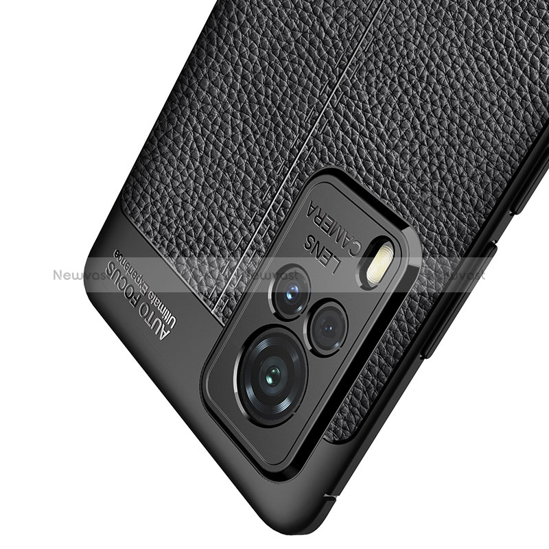 Soft Silicone Gel Leather Snap On Case Cover WL2 for Vivo X60 Pro 5G