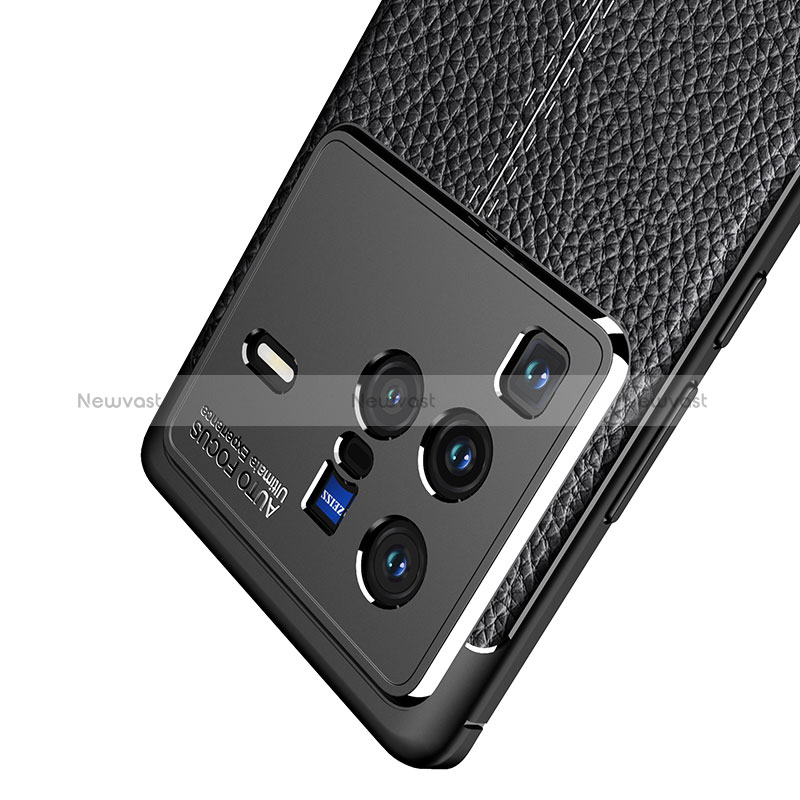 Soft Silicone Gel Leather Snap On Case Cover WL2 for Vivo X80 Pro 5G