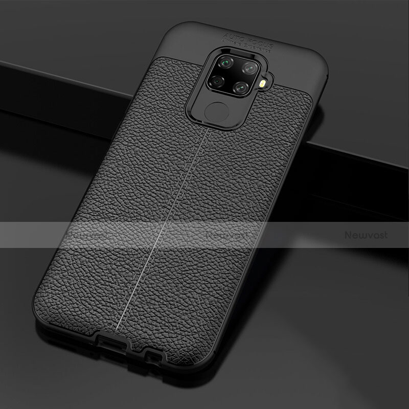Soft Silicone Gel Leather Snap On Case Cover Z01 for Huawei Nova 5z Black