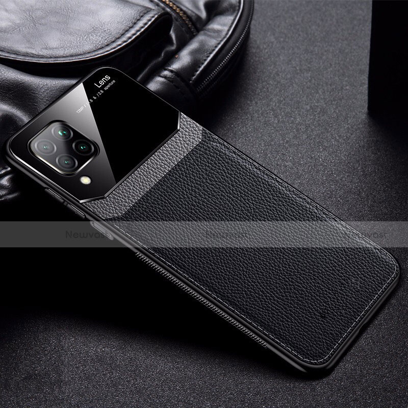 Soft Silicone Gel Leather Snap On Case Cover Z01 for Huawei Nova 7i Black
