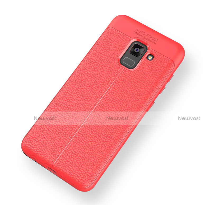 Soft Silicone Gel Leather Snap On Case for Samsung Galaxy A5 (2018) A530F