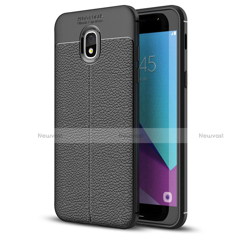 Soft Silicone Gel Leather Snap On Case for Samsung Galaxy J7 (2018) J737