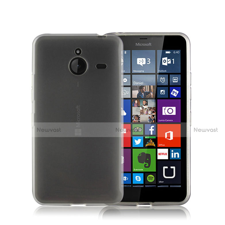 Soft Silicone Gel Matte Finish Case for Microsoft Lumia 640 XL Lte Gray