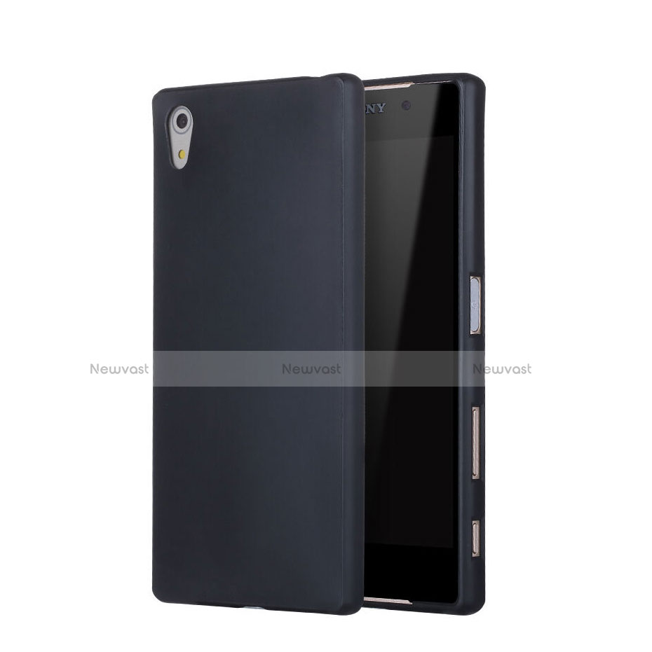 Soft Silicone Gel Matte Finish Case for Sony Xperia Z5 Black