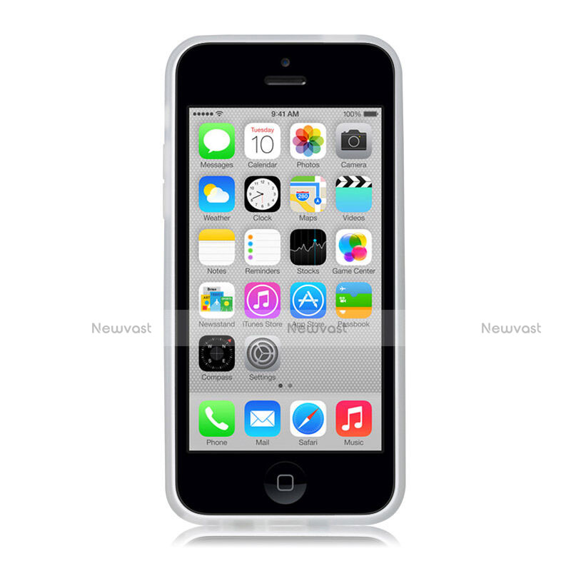Soft Silicone Gel Matte Finish Cover for Apple iPhone 5C White