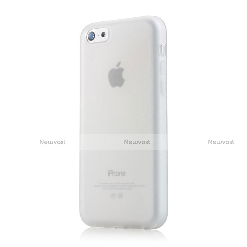 Soft Silicone Gel Matte Finish Cover for Apple iPhone 5C White