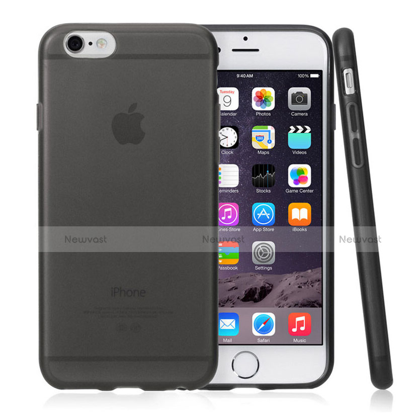 Soft Silicone Gel Matte Finish Cover for Apple iPhone 6 Gray