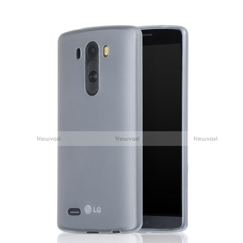 Soft Silicone Gel Matte Finish Cover for LG G3 White