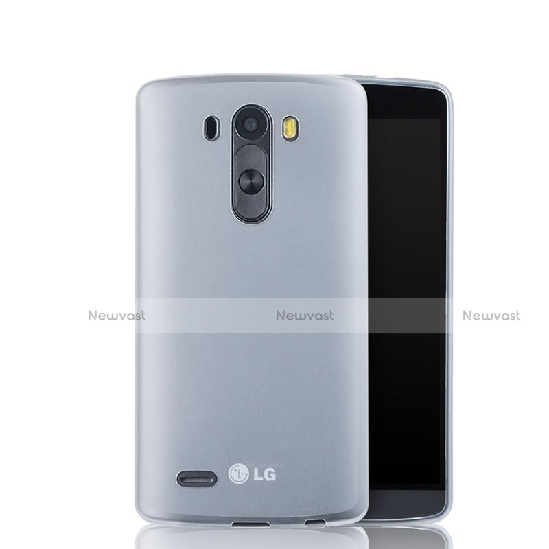 Soft Silicone Gel Matte Finish Cover for LG G3 White