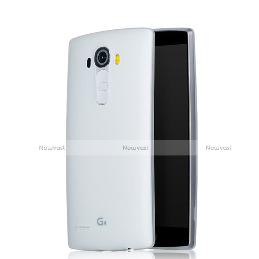Soft Silicone Gel Matte Finish Cover for LG G4 White
