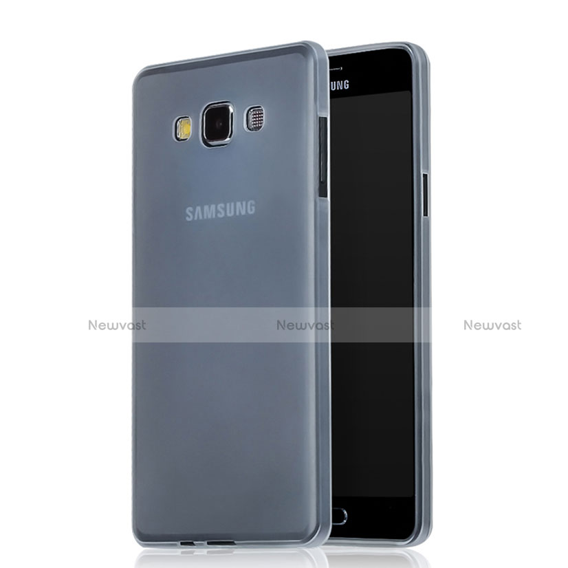 Soft Silicone Gel Matte Finish Cover for Samsung Galaxy A7 Duos SM-A700F A700FD White
