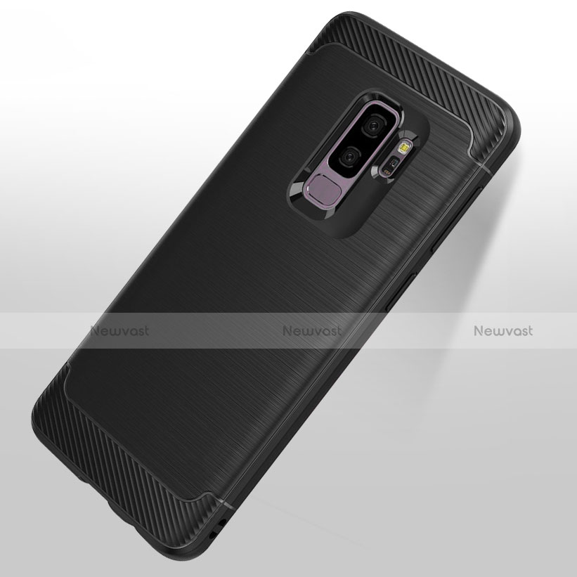 Soft Silicone Gel Matte Finish Cover for Samsung Galaxy S9 Plus Black