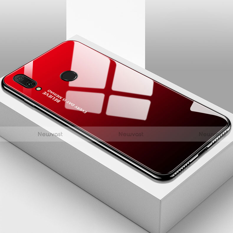 Soft Silicone Gel Mirror Case for Huawei Enjoy 9 Plus Red