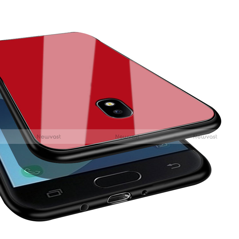 Soft Silicone Gel Mirror Case for Samsung Galaxy J5 Pro (2017) J530Y Red